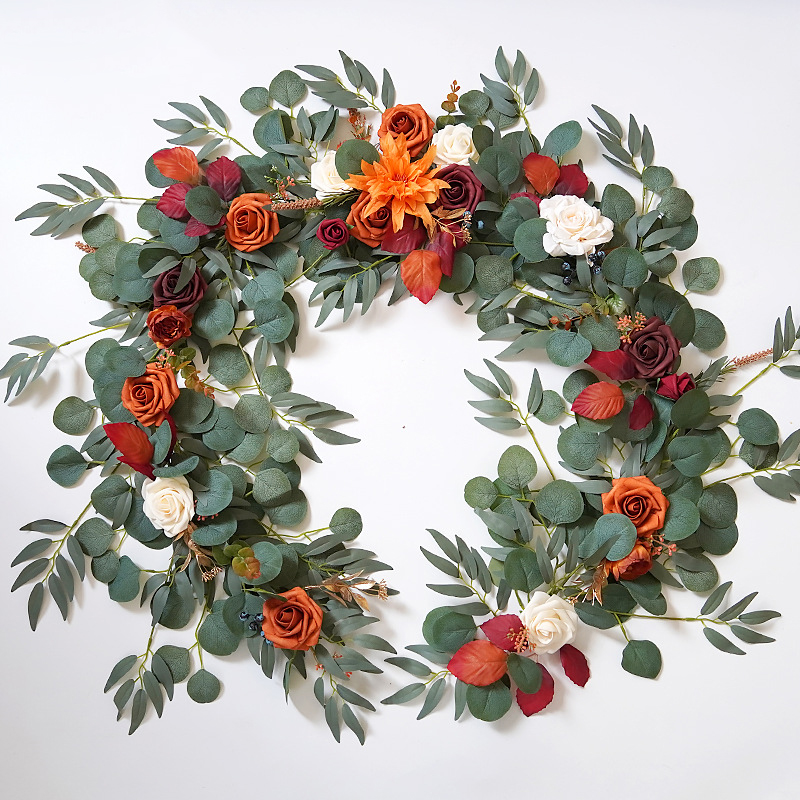 Eucalyptus Preserved - Yannew kunstbloemenslingers voor tafelloper eucalyptus lieverd