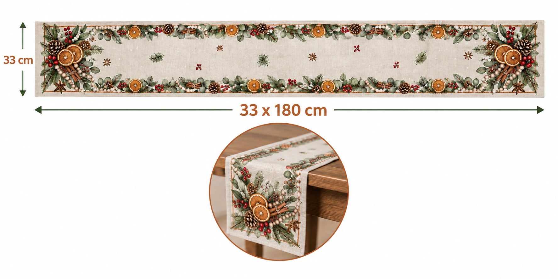 Kerst gedroogde sinaasappel ta - Eucalyptus Preserved recensie en prijs